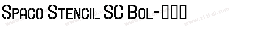 Spaco Stencil SC Bol字体转换